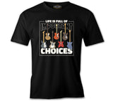 Electric Guitars and Choices Quote Black Men's Tshirt