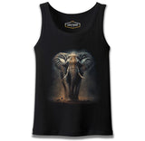 Elephant Walking in the Dust Black Men's Athlete