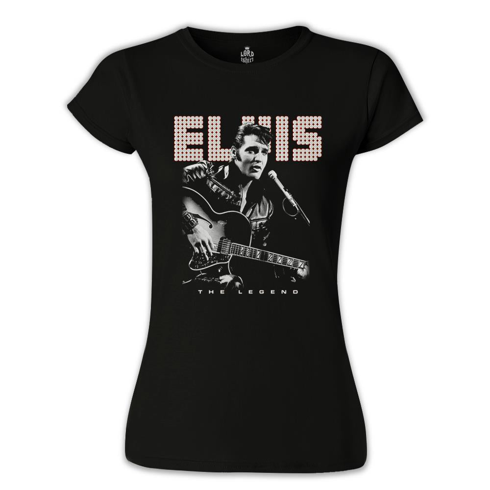 Elvis Presley - The Legend Black Women's Tshirt