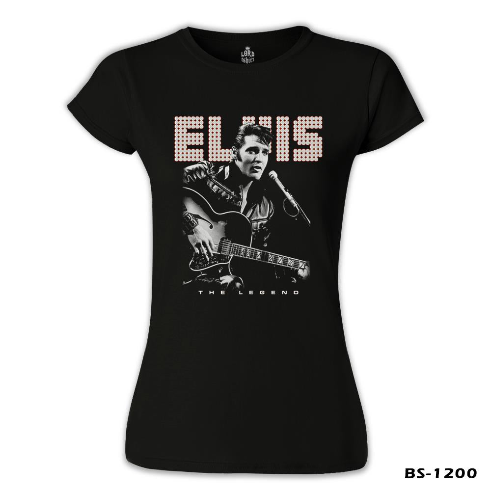 Elvis Presley - The Legend Black Women's Tshirt