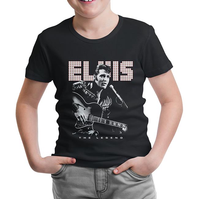 Elvis Presley - The Legend Black Kids Tshirt