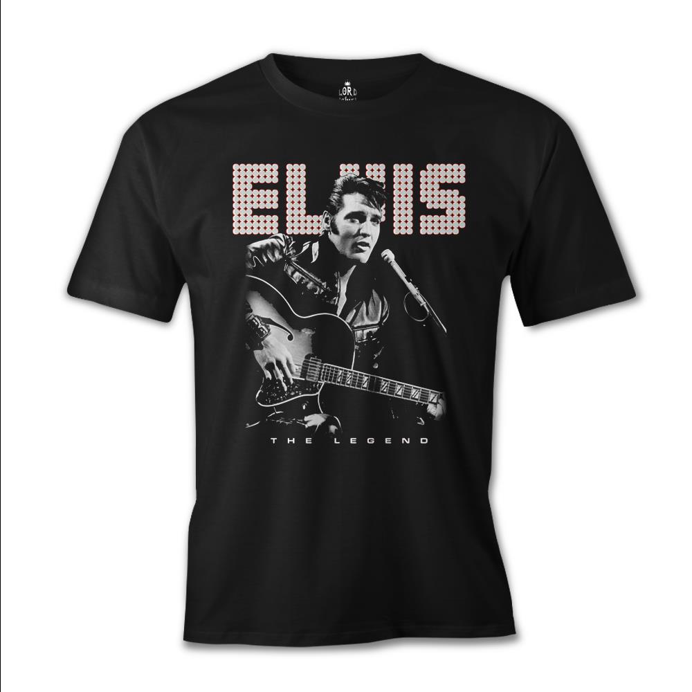 Elvis Presley - The Legend Black Men's Tshirt