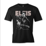 Elvis Presley - The Legend Siyah Erkek Tshirt