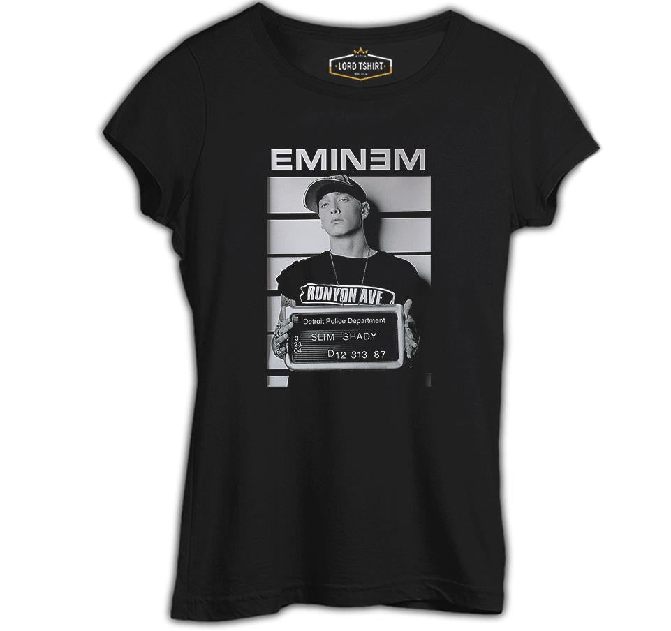 Eminem - Detroit Siyah Kadın Tshirt