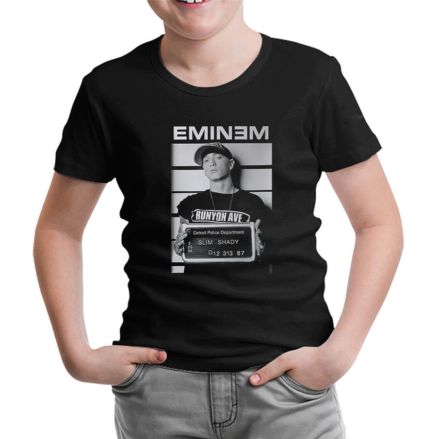 Eminem - Detroit Siyah Çocuk Tshirt