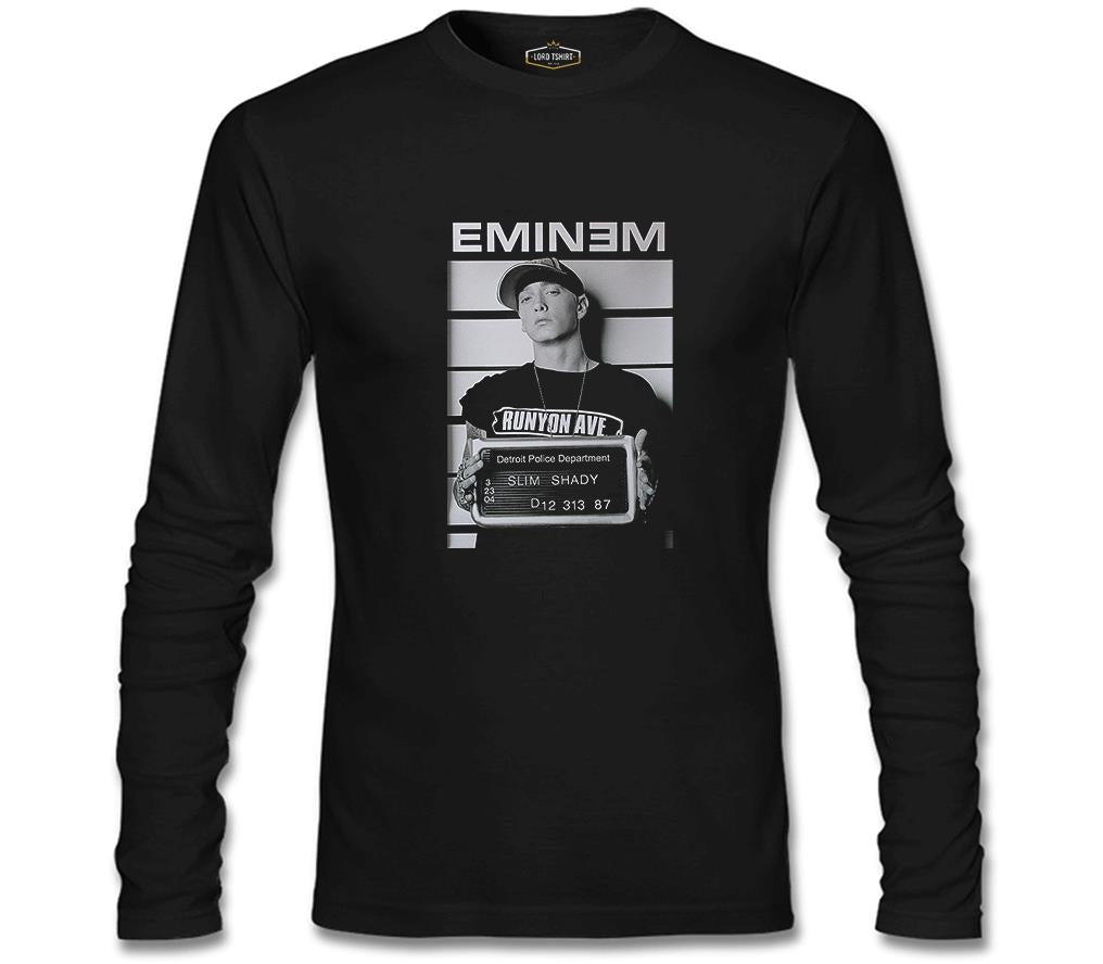 Eminem - Detroit Siyah Erkek Sweatshirt