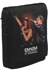 Eminem ft. Rihanna Unisex Siyah Postacı Çanta
