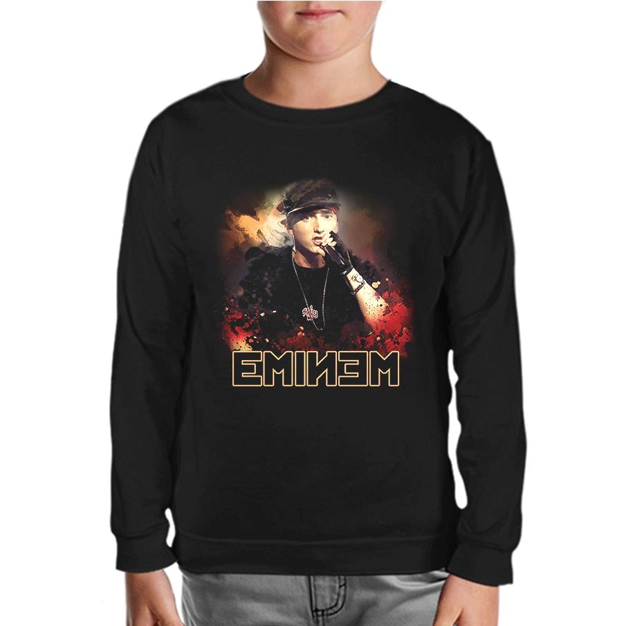 Eminem Siyah Çocuk Sweatshirt