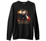 Eminem  Siyah Erkek Kalın Sweatshirt
