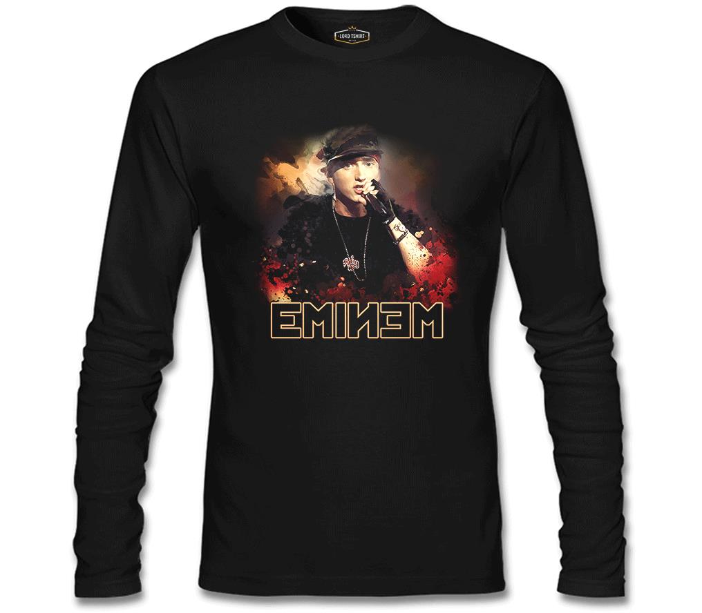 Eminem Siyah Erkek Sweatshirt
