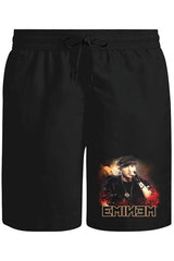 Eminem Unisex Siyah Şort