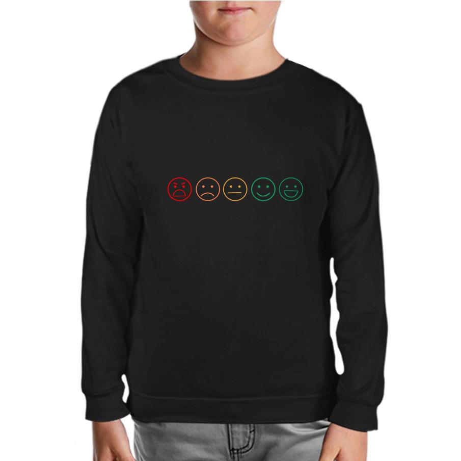 Emoji Black Kids Sweatshirt