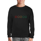 Emoji Black Kids Sweatshirt