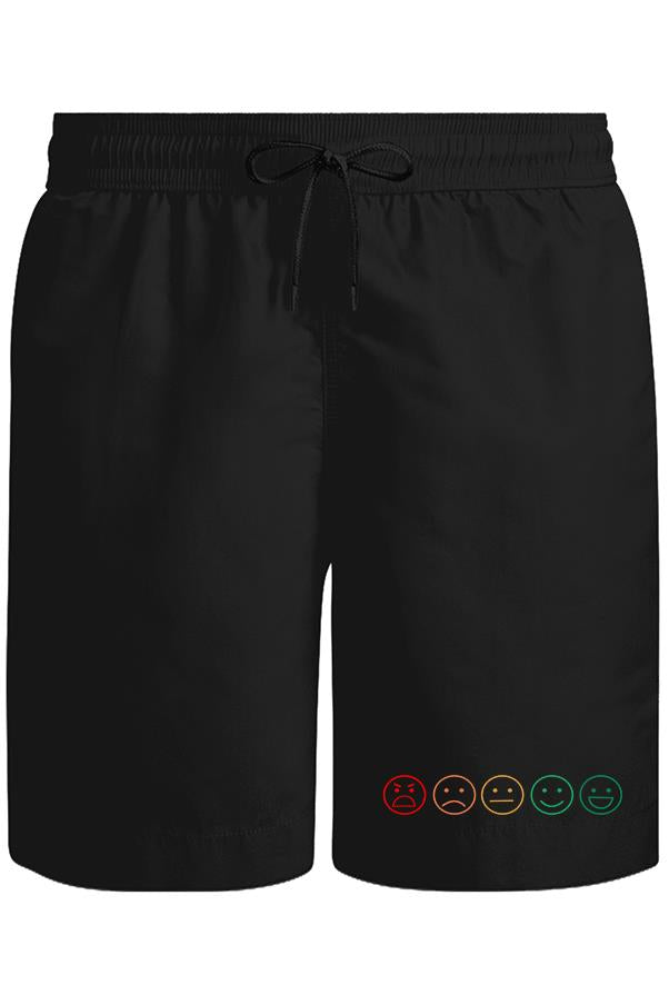 Emoji Unisex Siyah Şort
