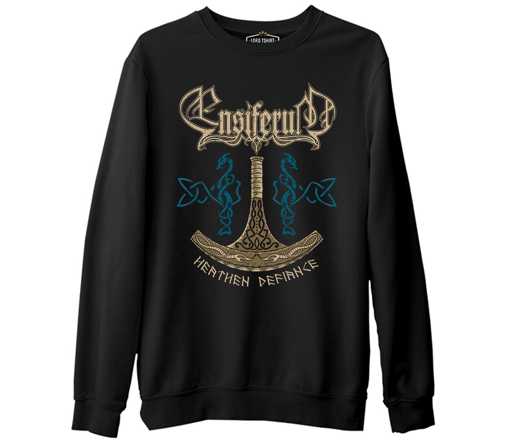 Ensiferum - Heathen Horde  Siyah Erkek Kalın Sweatshirt