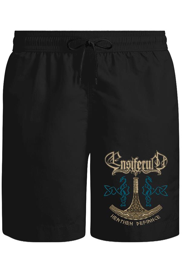 Ensiferum - Heathen Horde Unisex Black Shorts