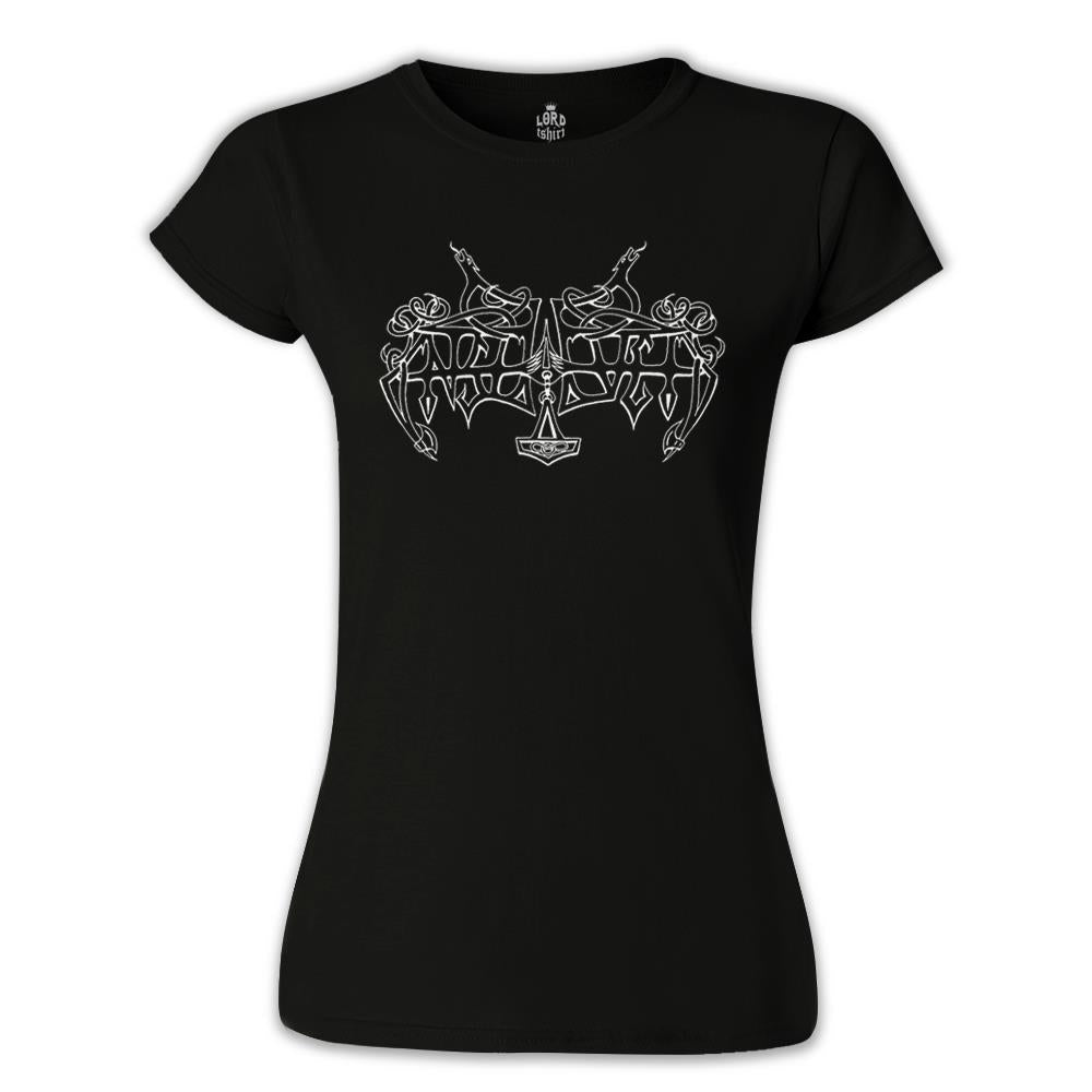 Enslaved Siyah Kadın Tshirt