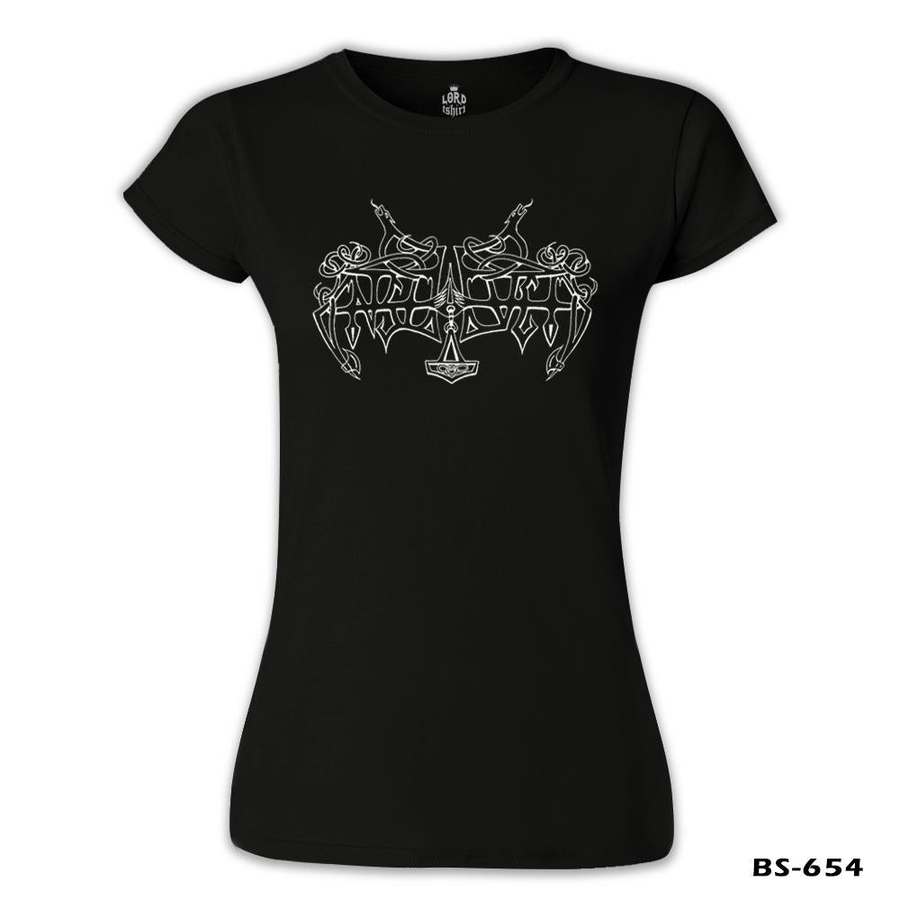 Enslaved Siyah Kadın Tshirt