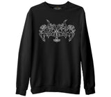 Enslaved  Siyah Erkek Kalın Sweatshirt