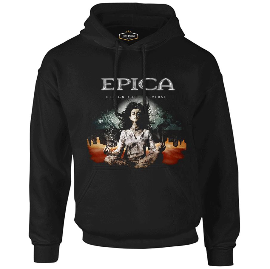 Epica - Design Your Universe Siyah Erkek Fermuarsız Kapşonlu
