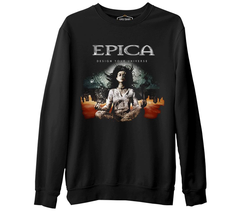 Epica - Design Your Universe  Siyah Erkek Kalın Sweatshirt