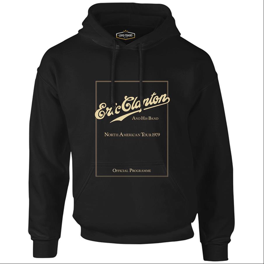 Eric Clapton and His Band Black Men's Zipperless Hoodie
