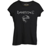 Evanescence Logo II Siyah Kadın Tshirt