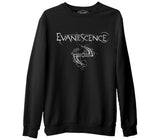 Evanescence Logo II Siyah Erkek Kalın Sweatshirt