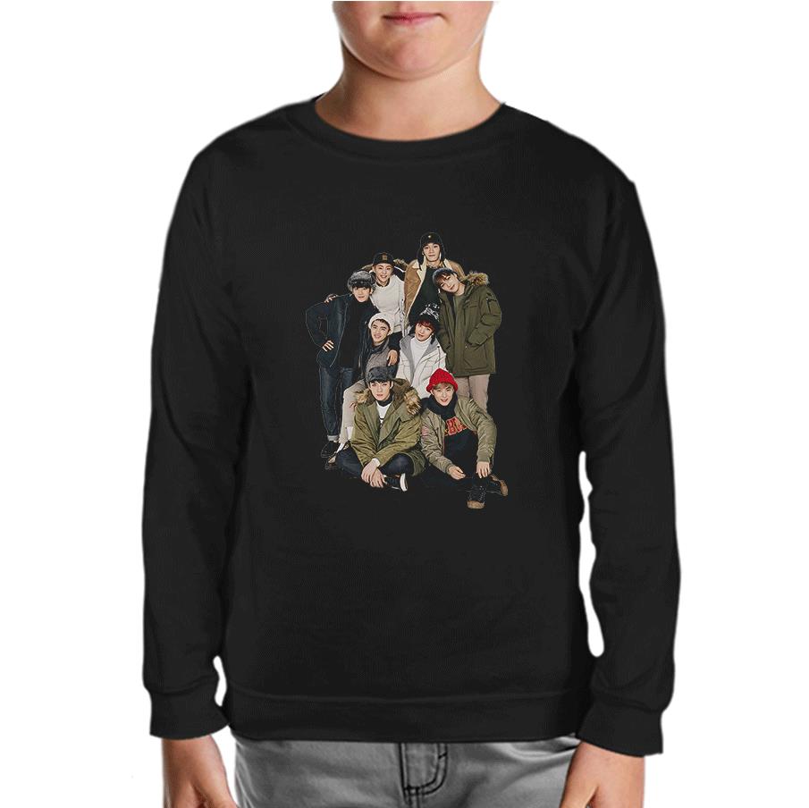 Exo - All Black Kids Sweatshirt