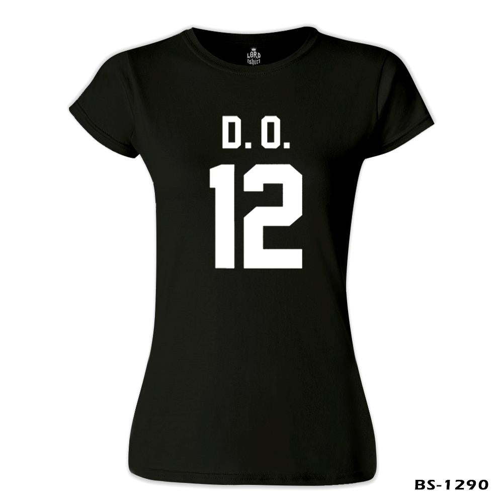 Exo - D.O. Siyah Kadın Tshirt