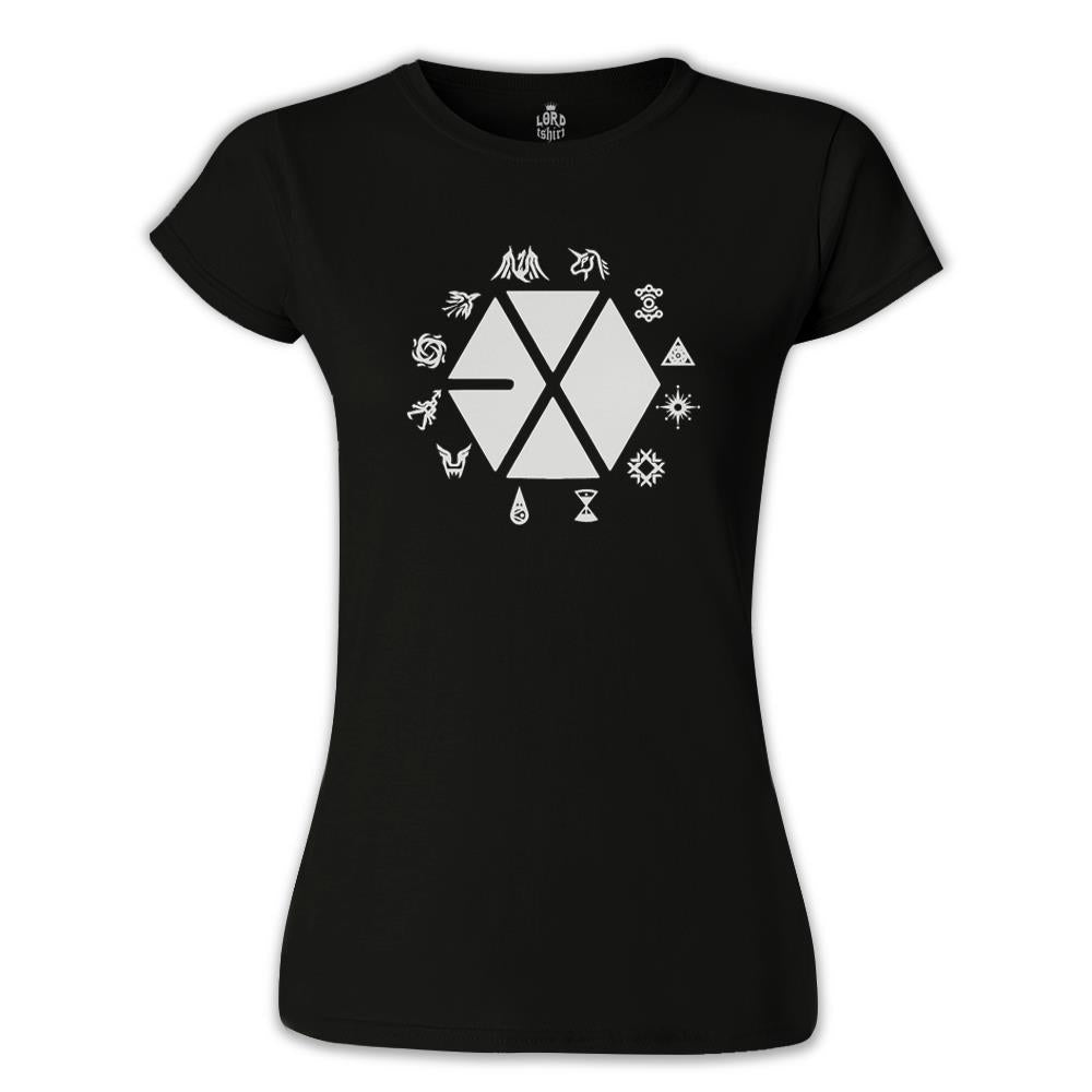 EXO - Exo Land Siyah Kadın Tshirt