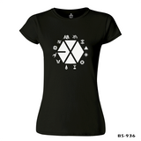 EXO - Exo Land Siyah Kadın Tshirt