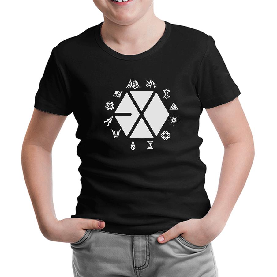 EXO - Exo Land Siyah Çocuk Tshirt