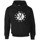 EXO - Exo Land Siyah Erkek Fermuarsız Kapşonlu