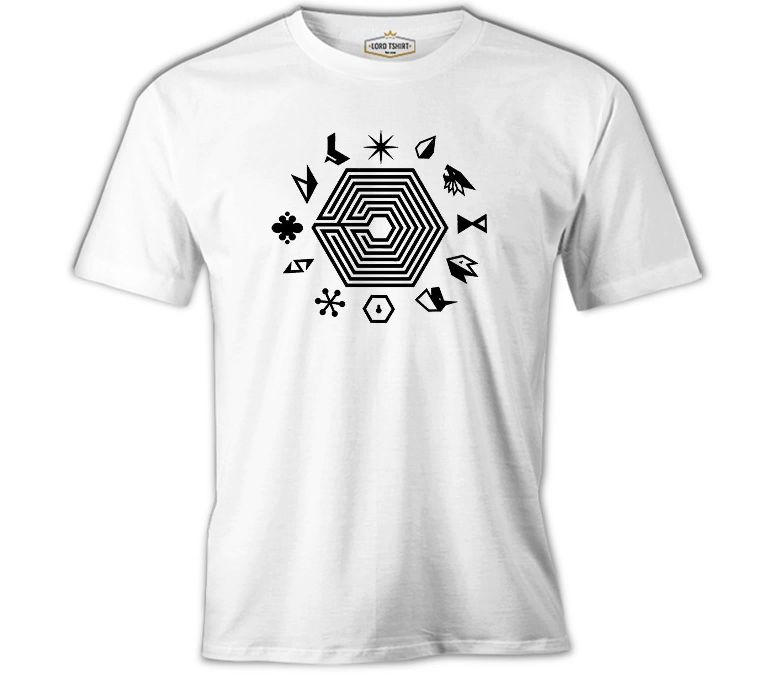 EXO - Exoplanet White Men's Tshirt 