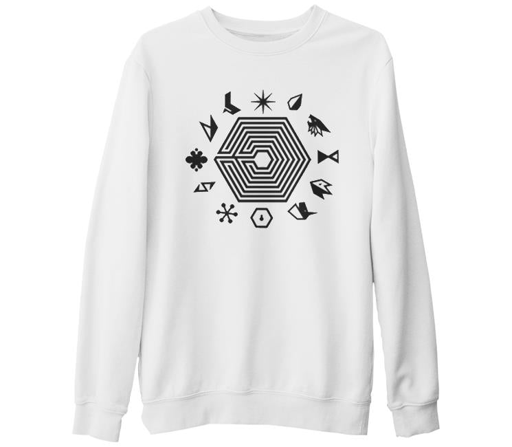 EXO - EXOplanet  Beyaz Kalın Sweatshirt