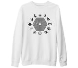 EXO - EXOplanet  Beyaz Kalın Sweatshirt