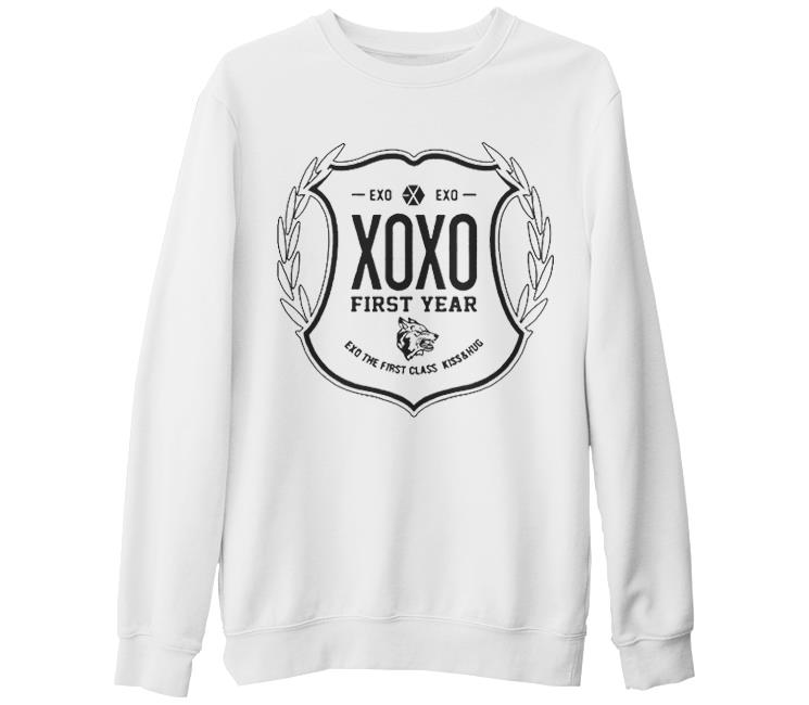 EXO - First Year White Thick Sweatshirt