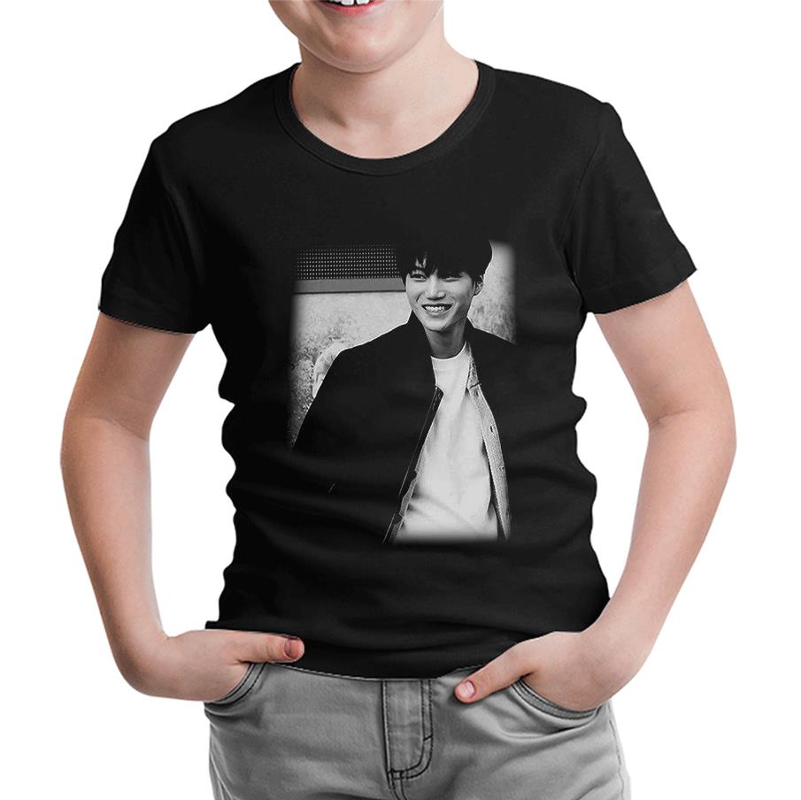 EXO - Kai Siyah Çocuk Tshirt
