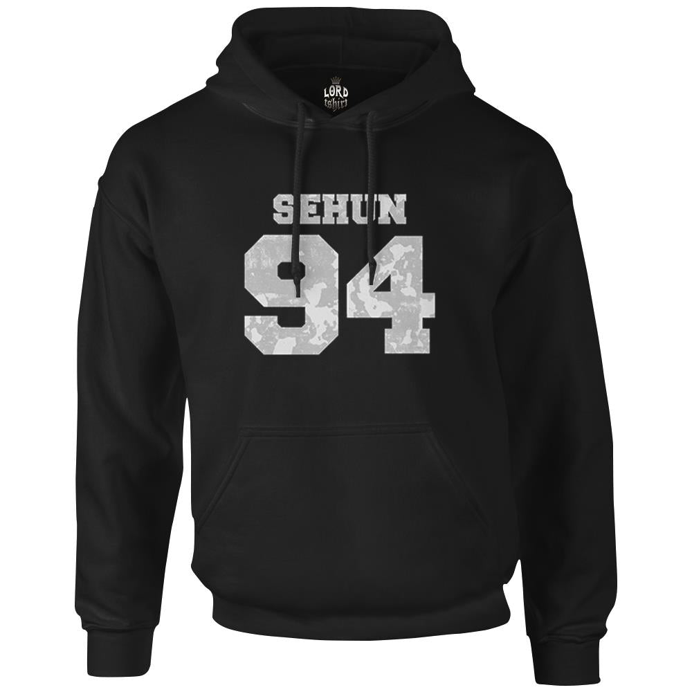 EXO - Sehun 94 Black Men's Zipperless Hoodie