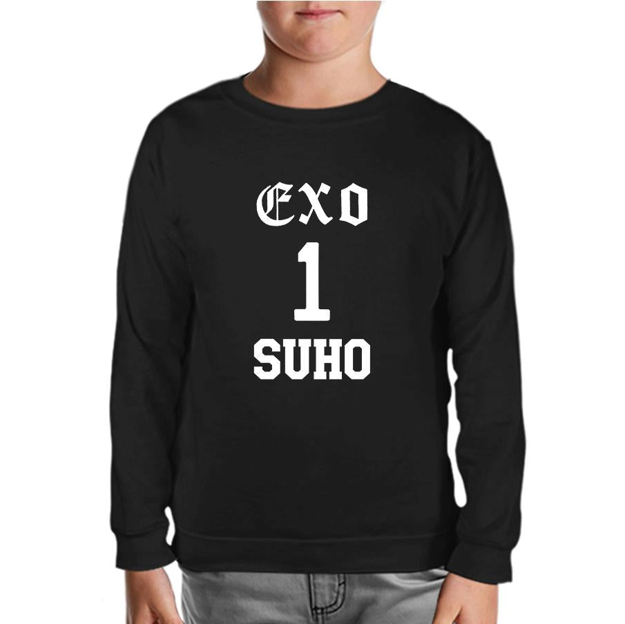 EXO - Suho Black Kids Sweatshirt