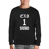 EXO - Suho Black Kids Sweatshirt