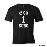 EXO - Suho Siyah Erkek Tshirt