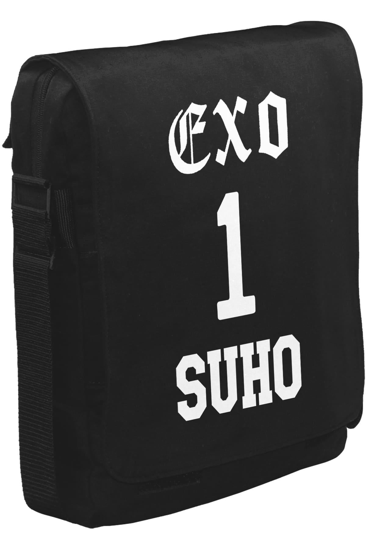 EXO - Suho Unisex Siyah Postacı Çanta