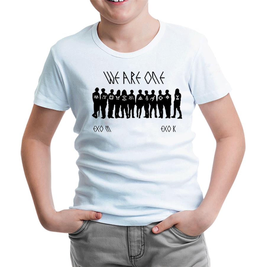 EXO - We are One Grup Beyaz Çocuk Tshirt