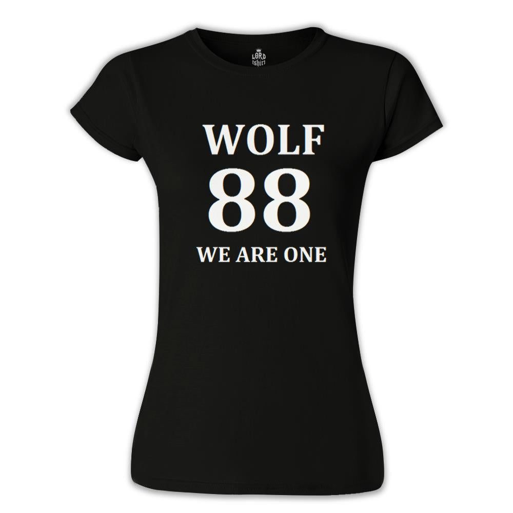 EXO - Wolf We are One Siyah Kadın Tshirt