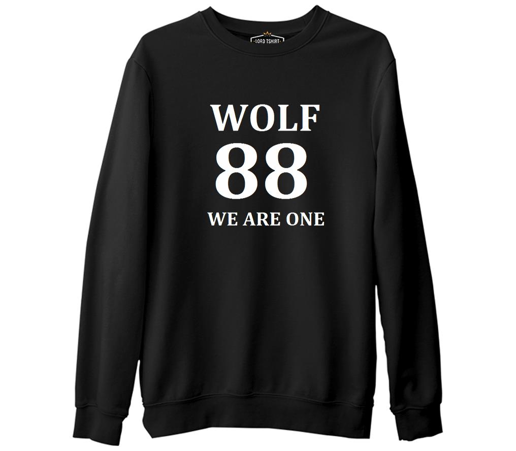 EXO - Wolf We are One  Siyah Erkek Kalın Sweatshirt