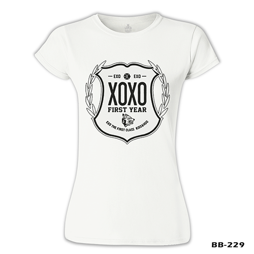 EXO - X0X0 Beyaz Kadın Tshirt