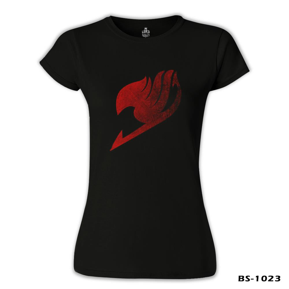 Fairy Tail - Logo 2 Siyah Kadın Tshirt