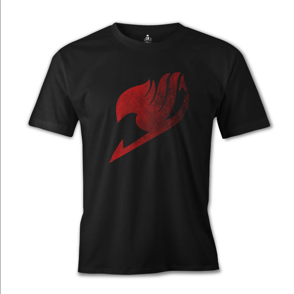 Fairy Tail - Logo 2 Siyah Erkek Tshirt